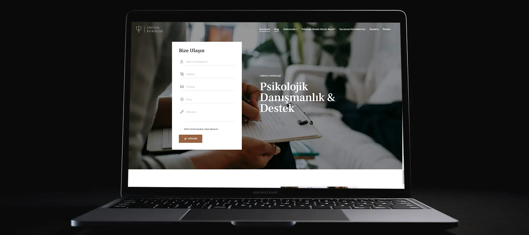 Sirona Web Sitesi - Web Design Project