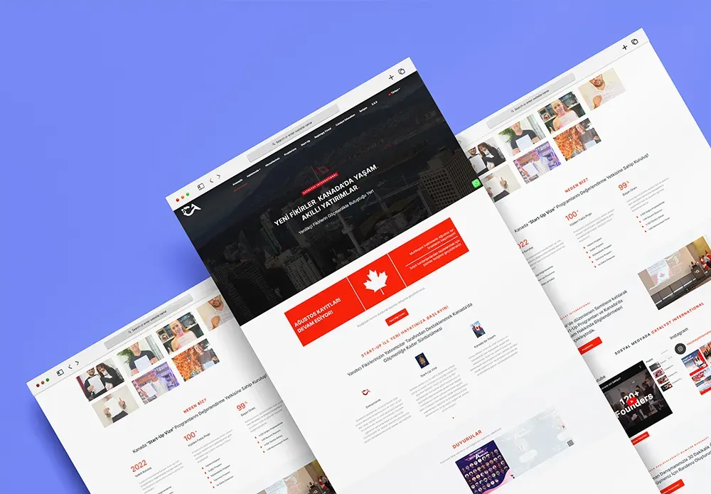 Catalyst İnternational - Web Design Project