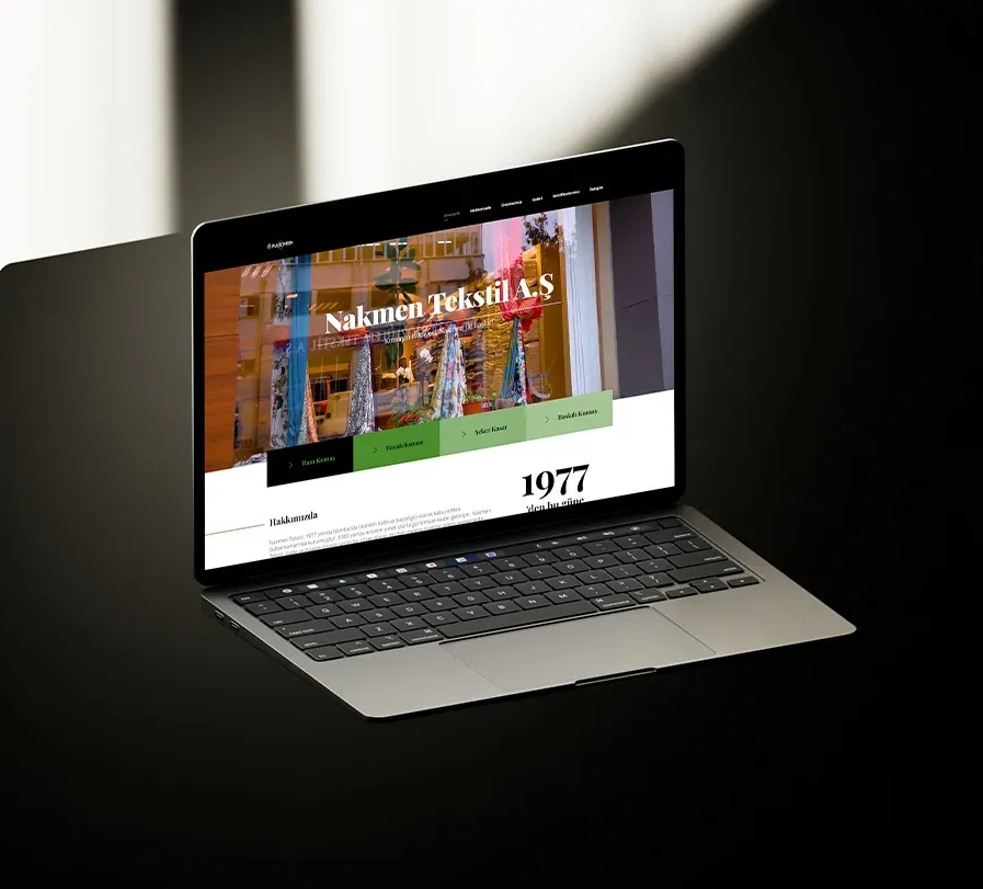 Nakmen Web Sitesi - Web Design Project